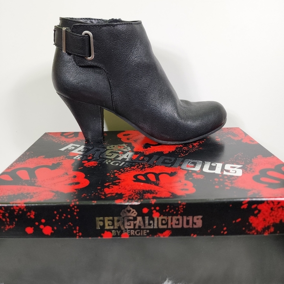 fergalicious black ankle boots